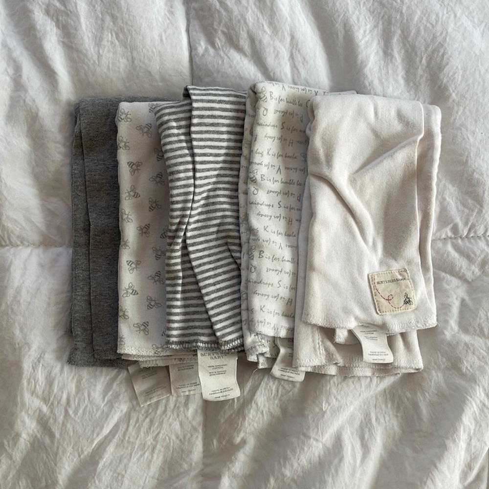 Berts bees, baby spit up rags